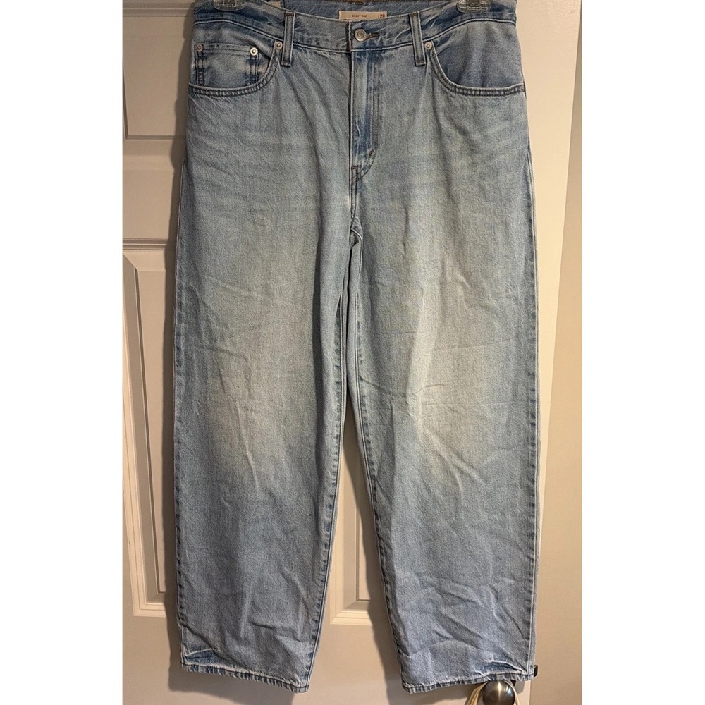 Levis Baggy Dad Jeans Womens 28 (28x30) Jeans Blue